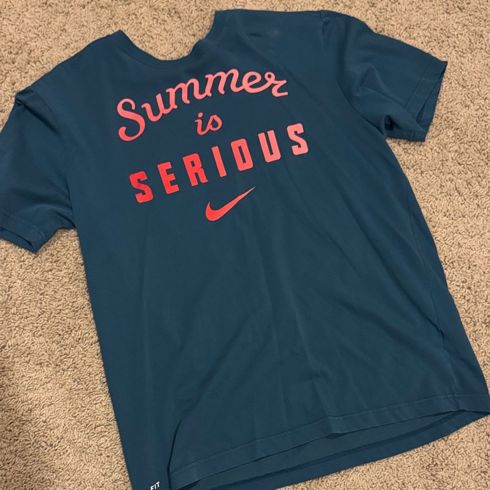 Nike Men's Teal Graphic Tee